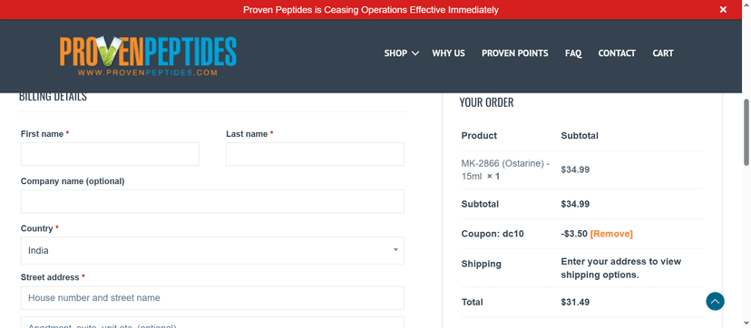 Up to 25% Off at Proven Peptides - Save Big on Lab-Tested SARMs